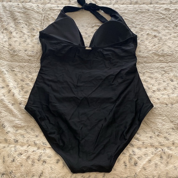 DKNY HALTER ONE-PIECE SWIMSUIT - Picture 2 of 4